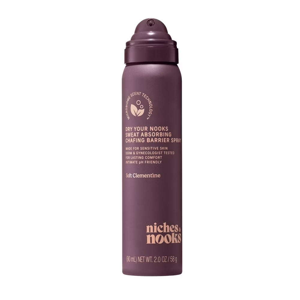 Dry Your Nooks Sweat Absorbing Chafing Barrier Spray - Soft Clementine