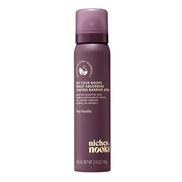 Dry Your Nooks Sweat Absorbing Chafing Barrier Spray - Airy Vanilla