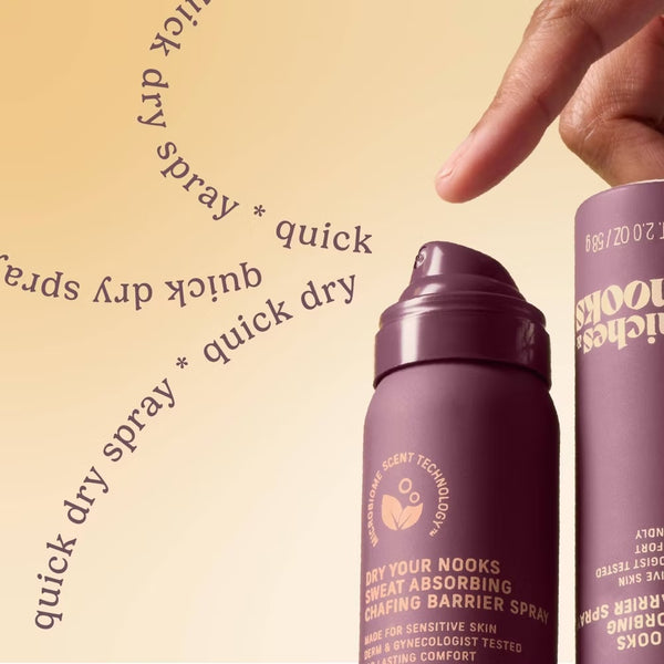 Dry Your Nooks Sweat Absorbing Chafing Barrier Spray - Airy Vanilla