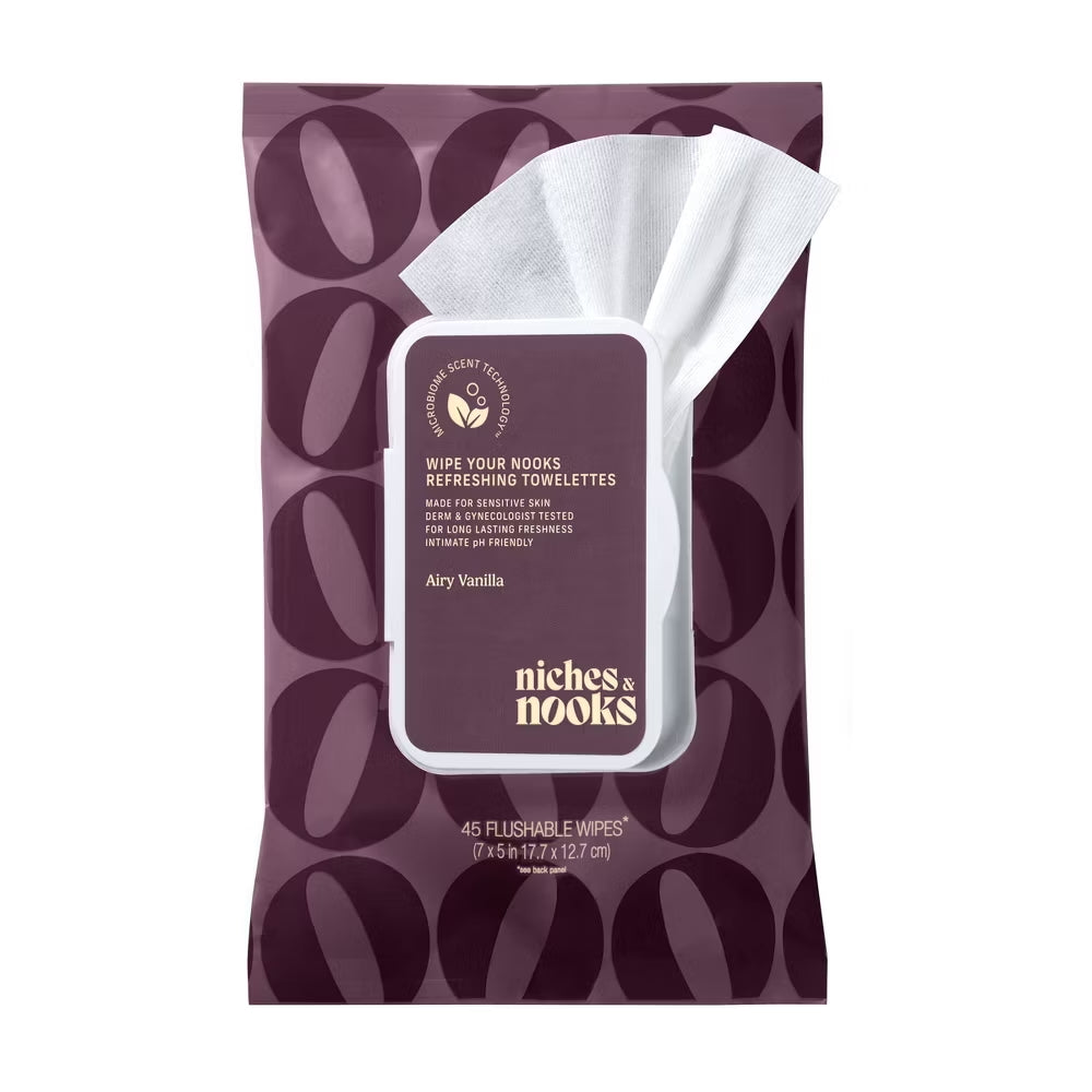 Wipe Your Nooks Refreshing Towelettes - Airy Vanilla