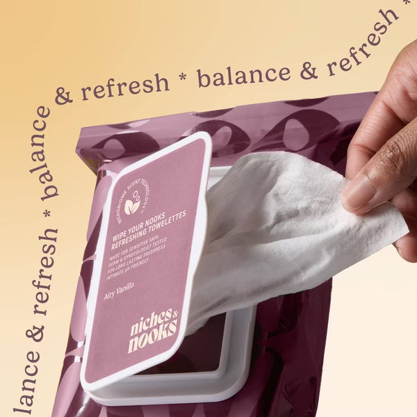Wipe Your Nooks Refreshing Towelettes - Airy Vanilla
